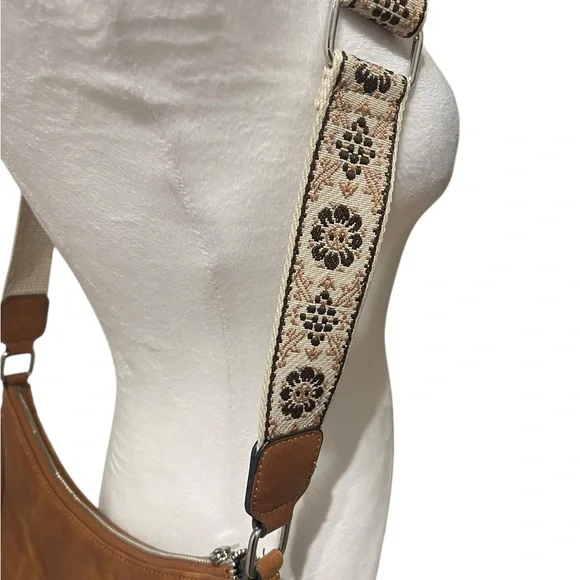 CLUCI Boho Crossbody Purse with Adjustable Strap | Festival Prairie Style - Picture 3 of 5